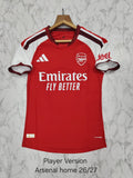 Arsenal Home 26/27 Player Version